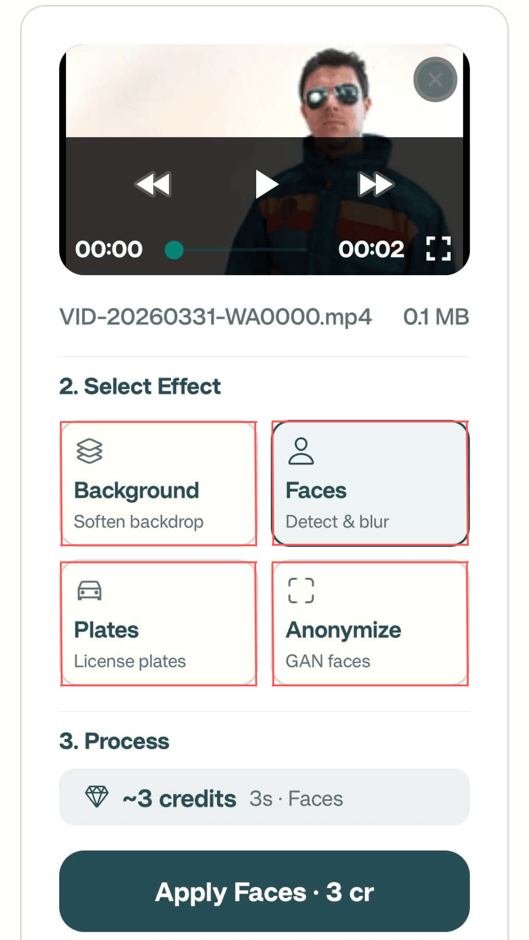 BGBlur on Android: face and privacy controls on a phone
