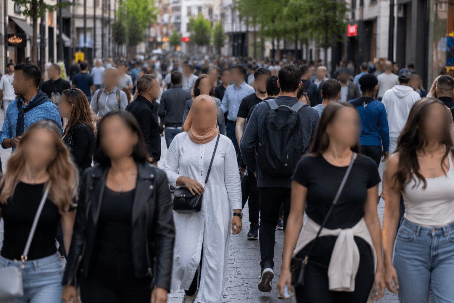 Blur Faces for Social Media