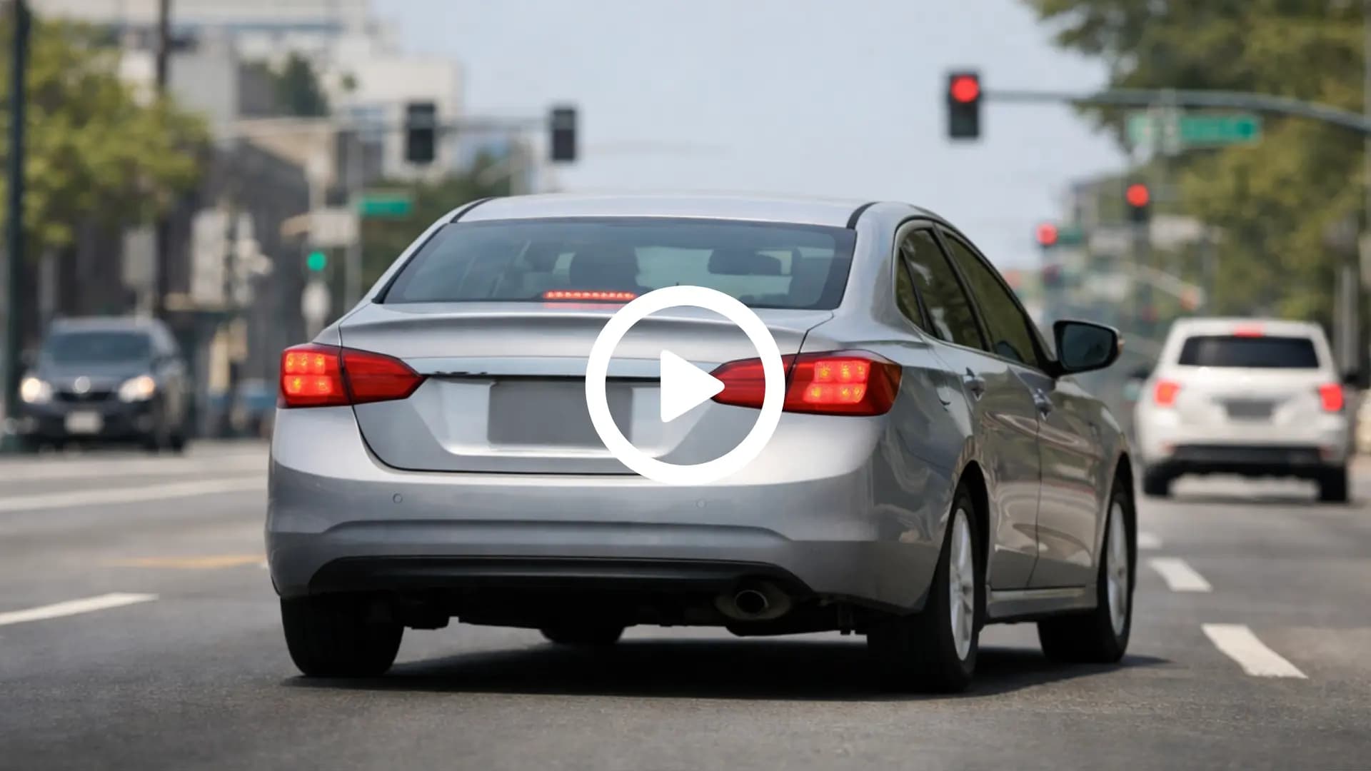 AI license plate blur preview on video frame