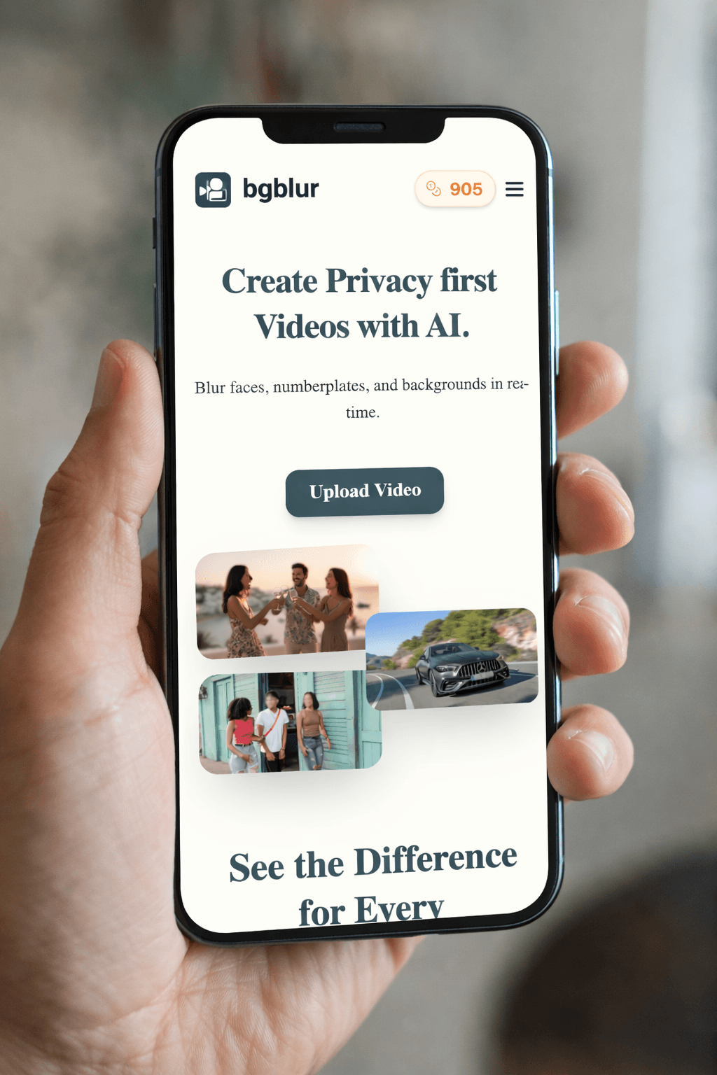 BGBlur vs Movavi Video Editor — automatic video blur comparison