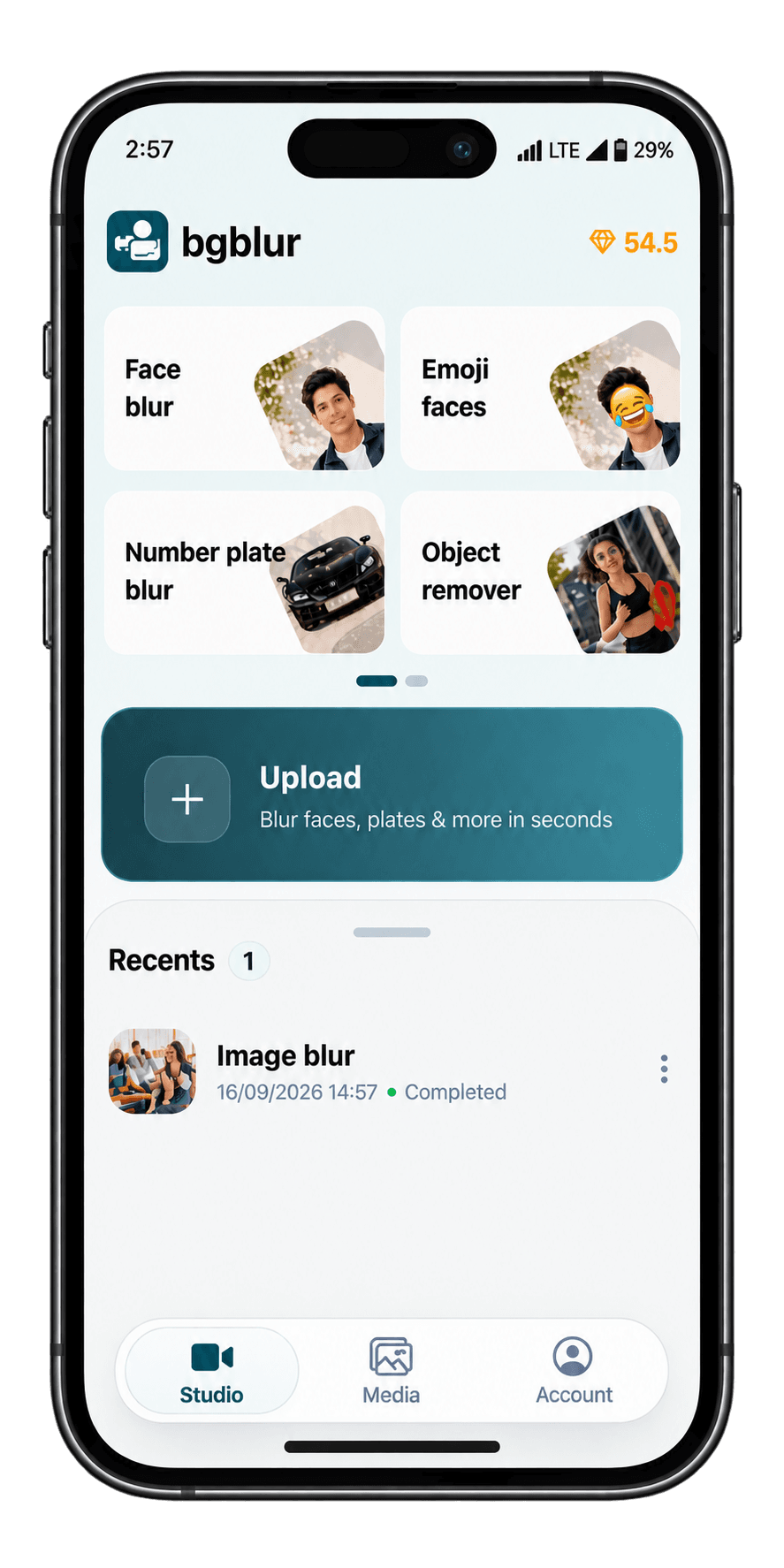 BGBlur mobile app preview