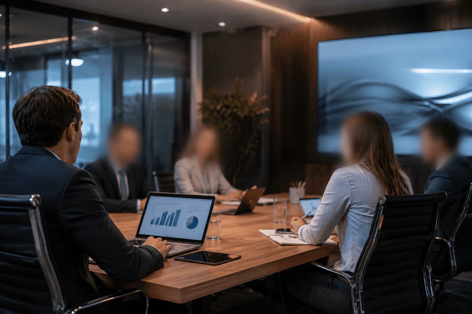 Business video processed for privacy-law compliance
