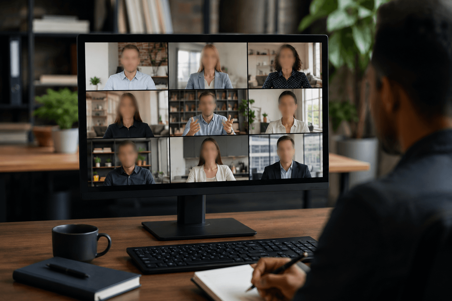 Corporate training webinar archives with employee anonymization