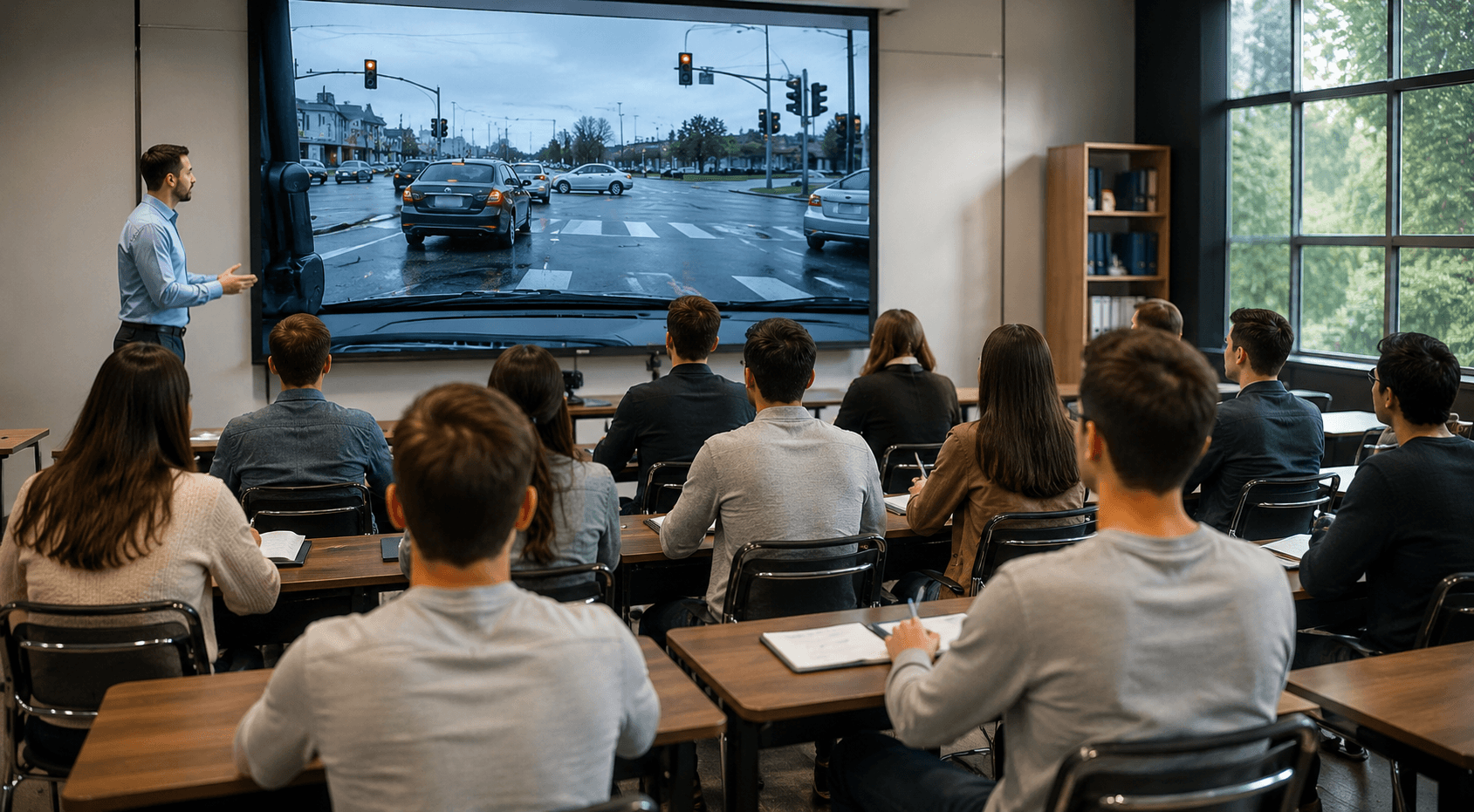Driving tutorial and road safety education with plate anonymization