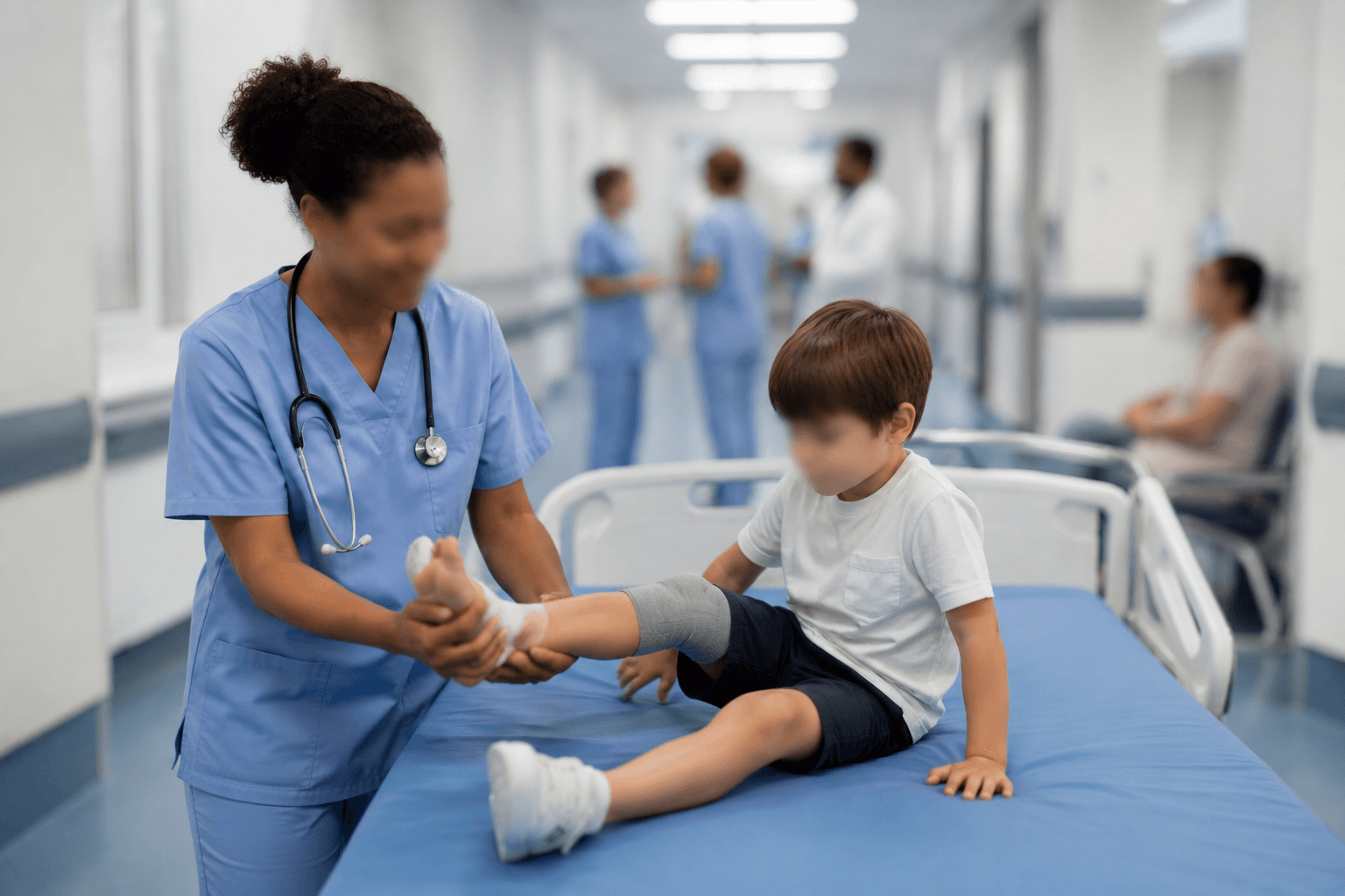 Clinic staff privacy protected in a recorded documentation video