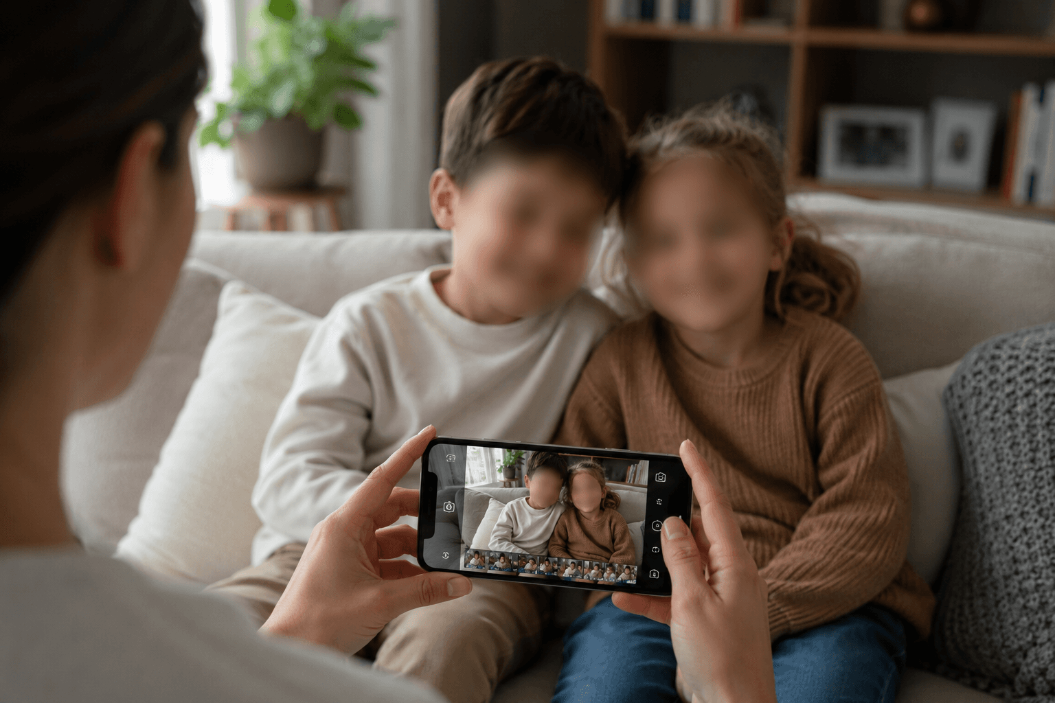Protecting children's identities in shared family video