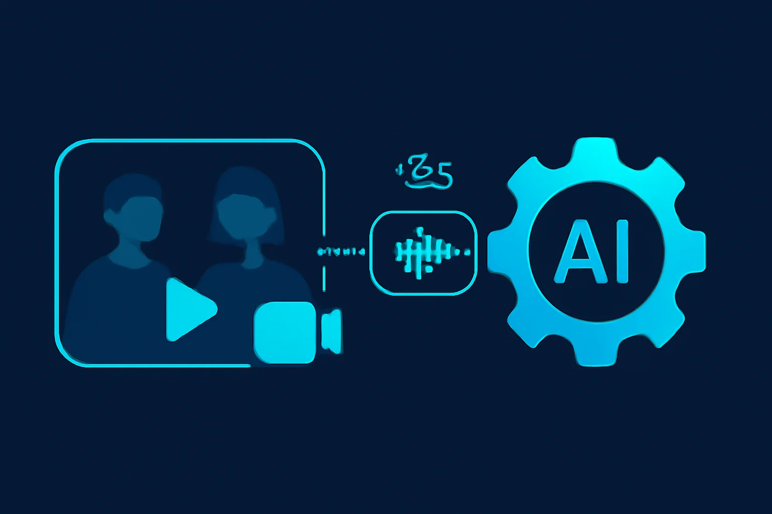 Illustration of how just a few seconds of published audio can be used to clone a voice with AI
