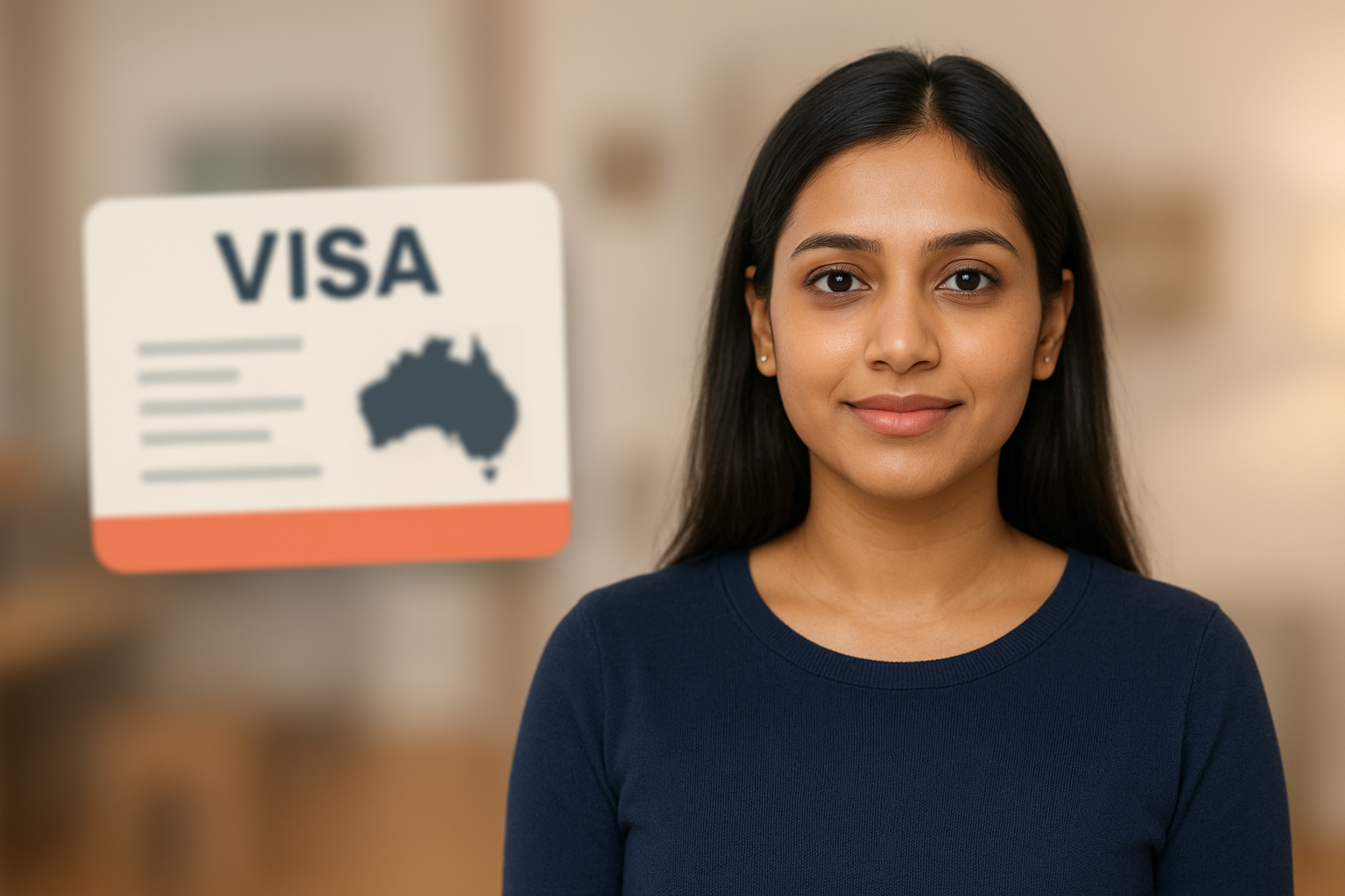 Secure Your Australia Visa Verification with Background Blur