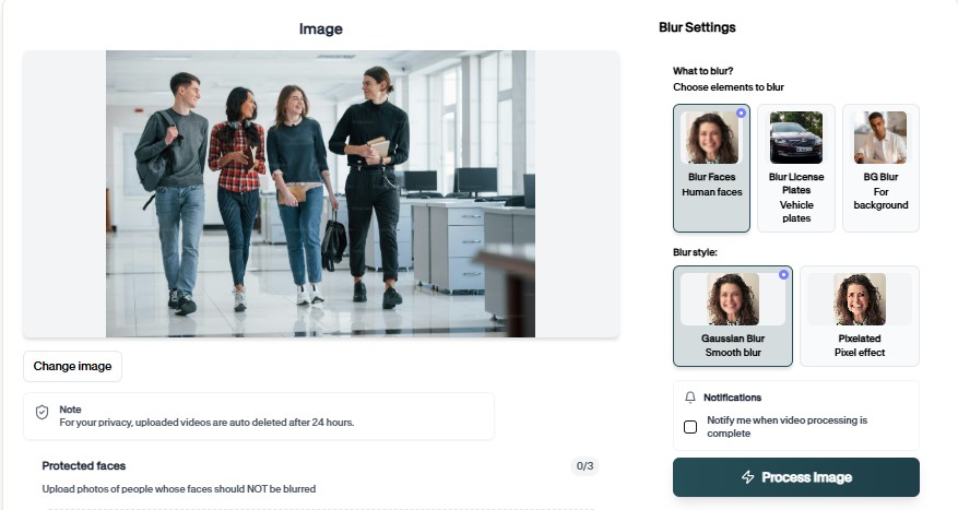 BGBlurインターフェース