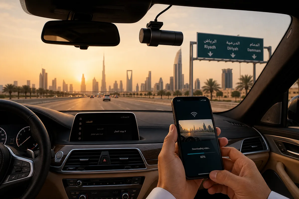 تنزيل مقاطع BlackVue Dashcam في الإمارات والسعودية 2026