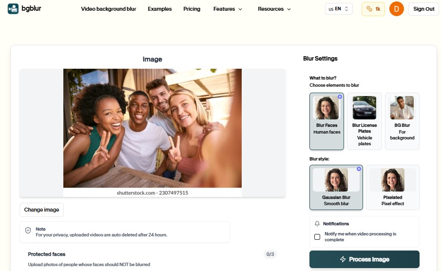 Unschärfeeinstellungen für Fotos auswählen