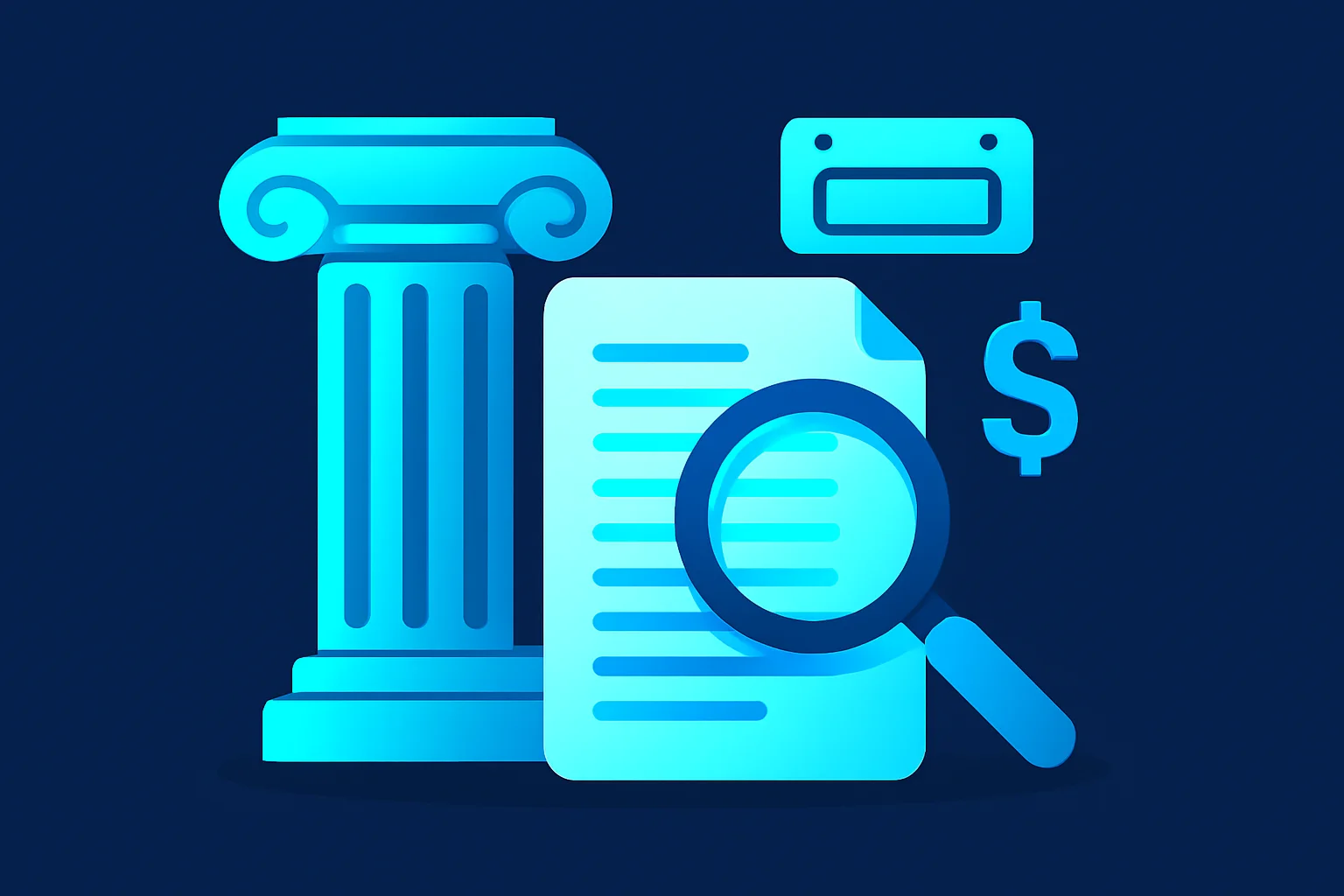 Legal document and courthouse symbol representing California's ALPR privacy statute and lawsuit exposure