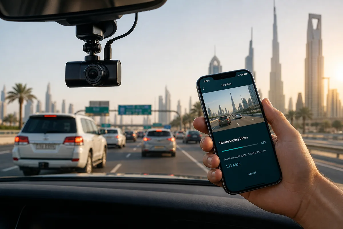 تنزيل مقاطع DDPAI Dashcam في الإمارات والشرق الأوسط 2026
