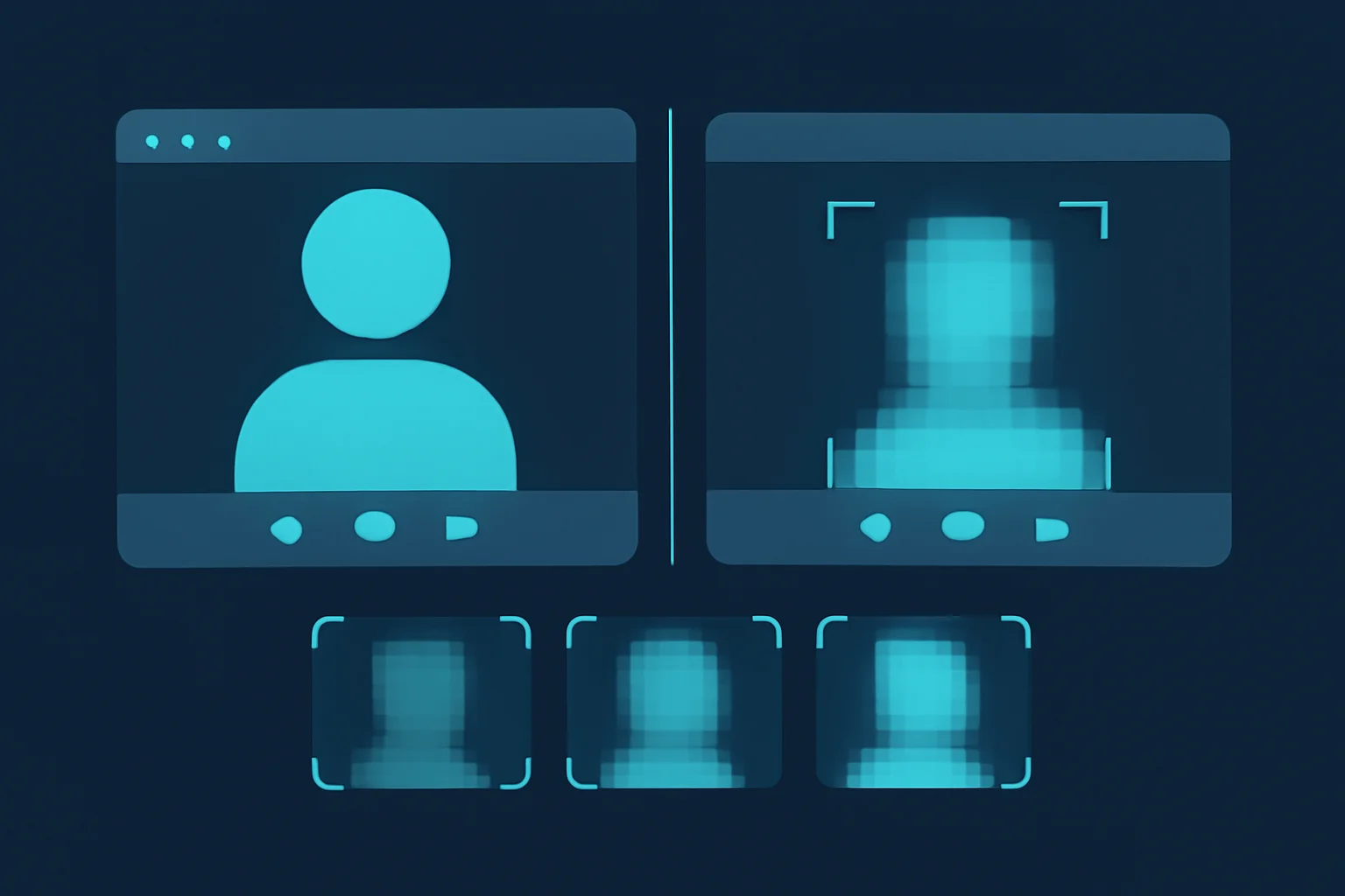 Motion-tracked face blur protecting identity in published video footage