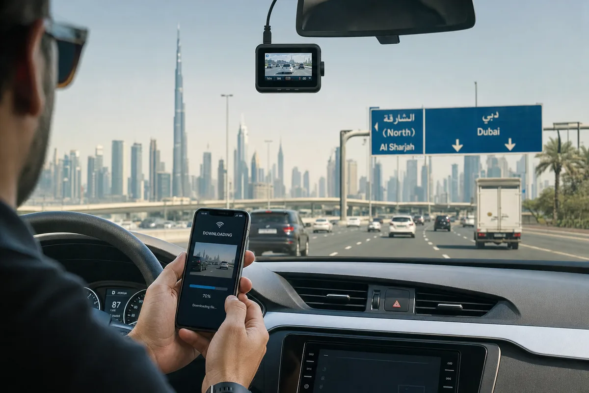 Come scaricare video Garmin Dashcam negli Emirati Arabi Uniti e in Medio Oriente 2026 con WiFi, scheda SD e app | Guida BGBlur per sfocare volti e targhe per la privacy