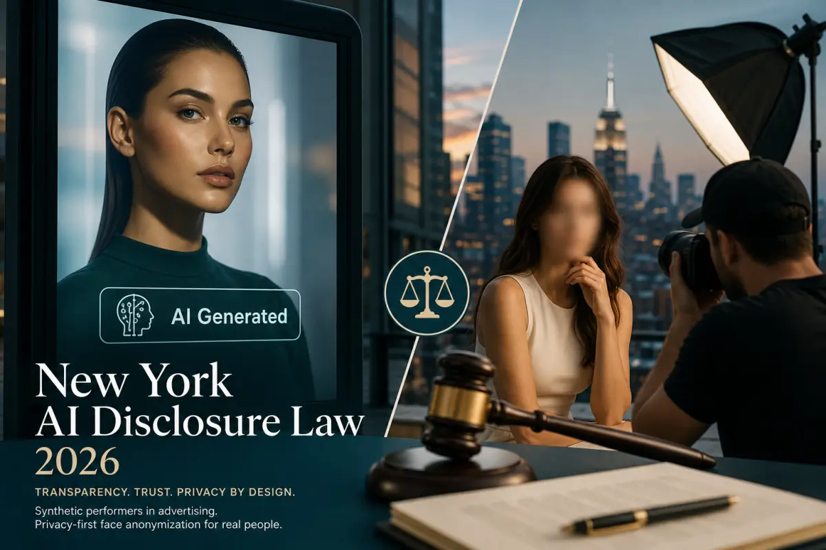 NY AI disclosure law and synthetic performers