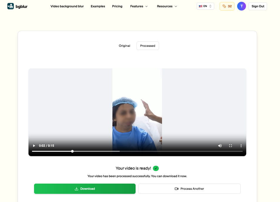 Previsualizar video de cirugía protegido por privacidad