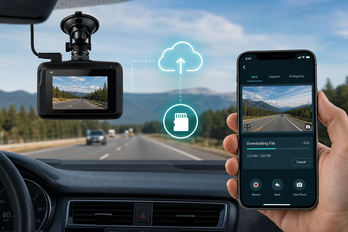 Come scaricare video Rexing Dashcam con app WiFi, scheda SD e metodi cloud | Guida BGBlur per esportare filmati e sfocare volti, targhe e sfondi