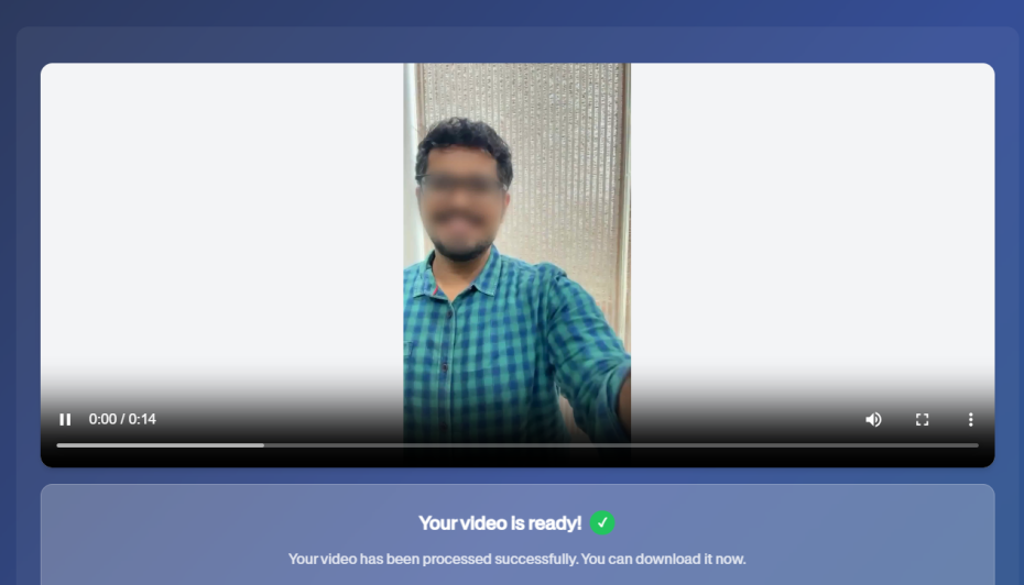 Download Anonymized Video