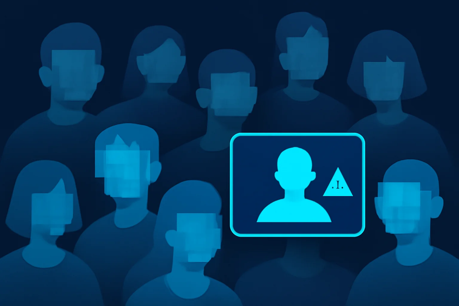 Non-matching faces pixelated automatically in live facial recognition