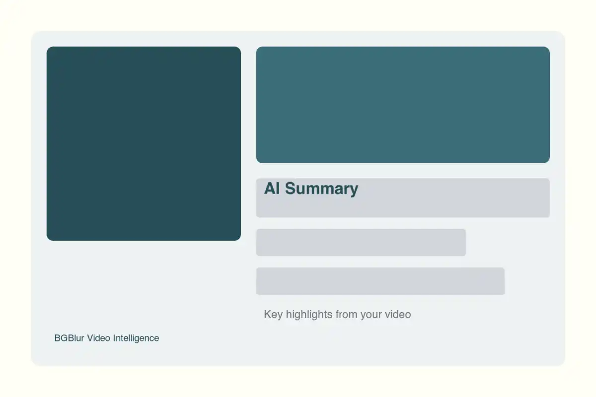Instant AI Video Summaries
